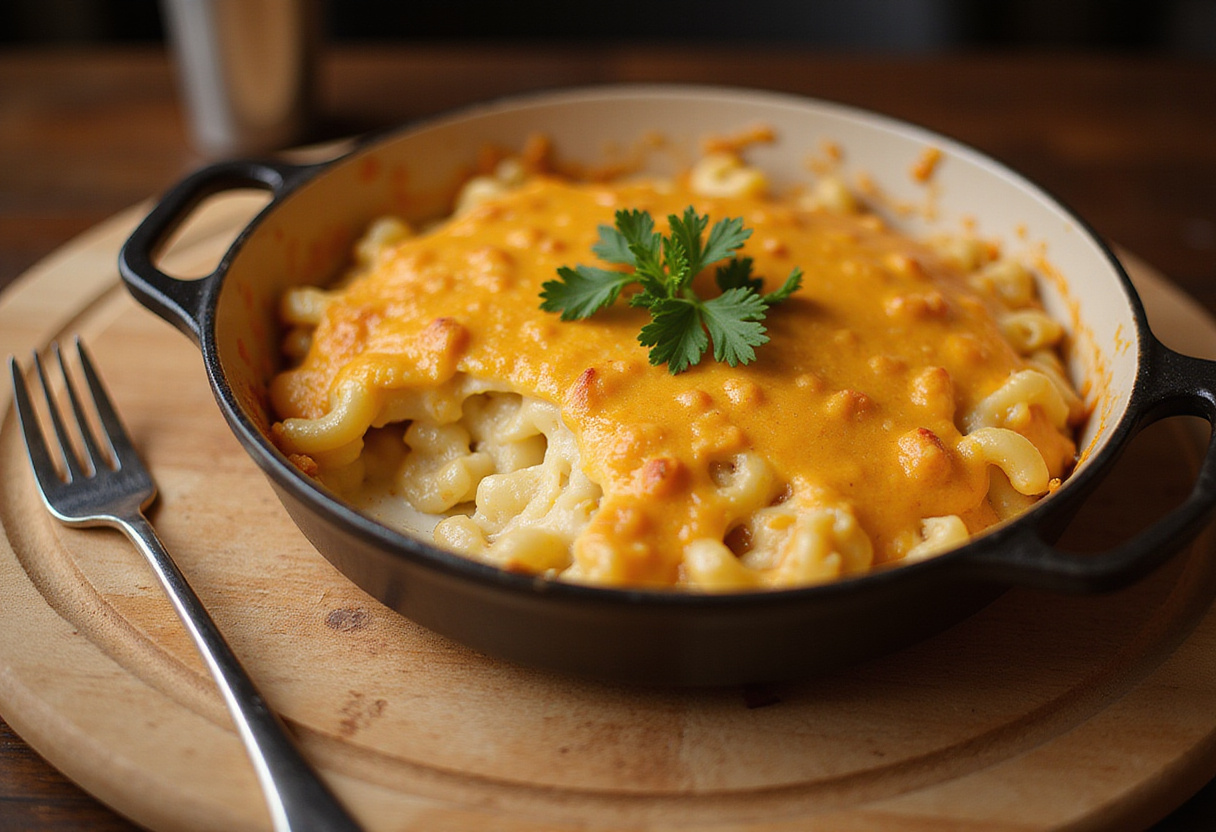 Delicious homemade Cracker Barrel Macaroni and Cheese ready to serve.