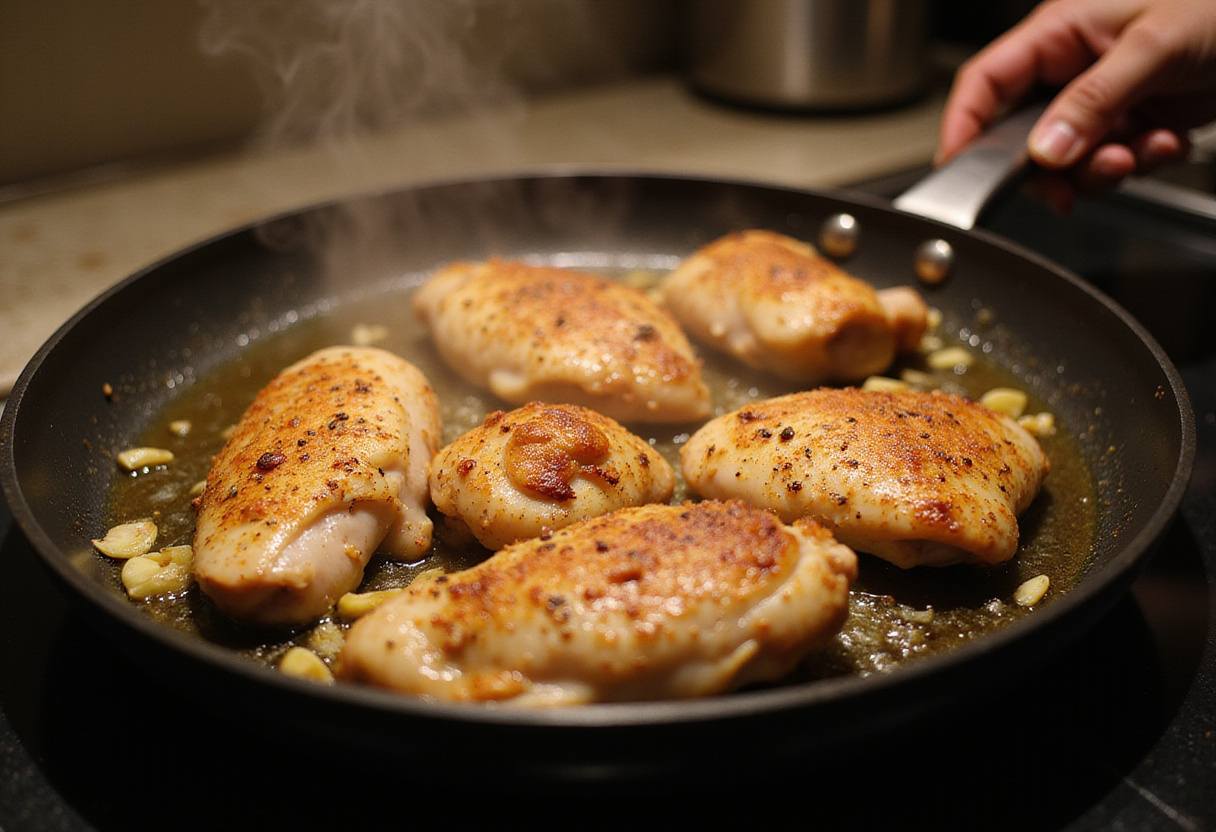 How to Make Chicken and Broccoli Pasta: Incorporating fresh broccoli into the skillet for a delicious healthy boost.